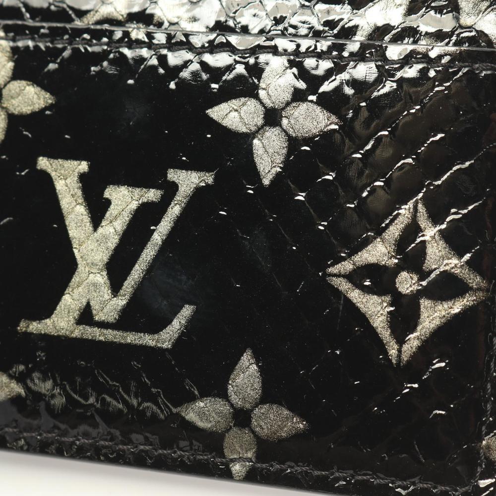 Louis Vuitton Python Leather Case Black Porto Mon… - image 5